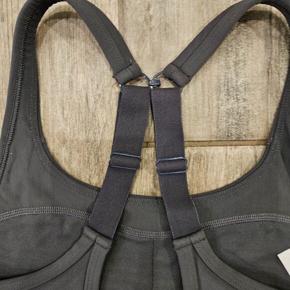 Lorna Jane Sports Bra Womens Size XS Amy Maximum Support Compress & Compact Grey - Picture 4 of 9